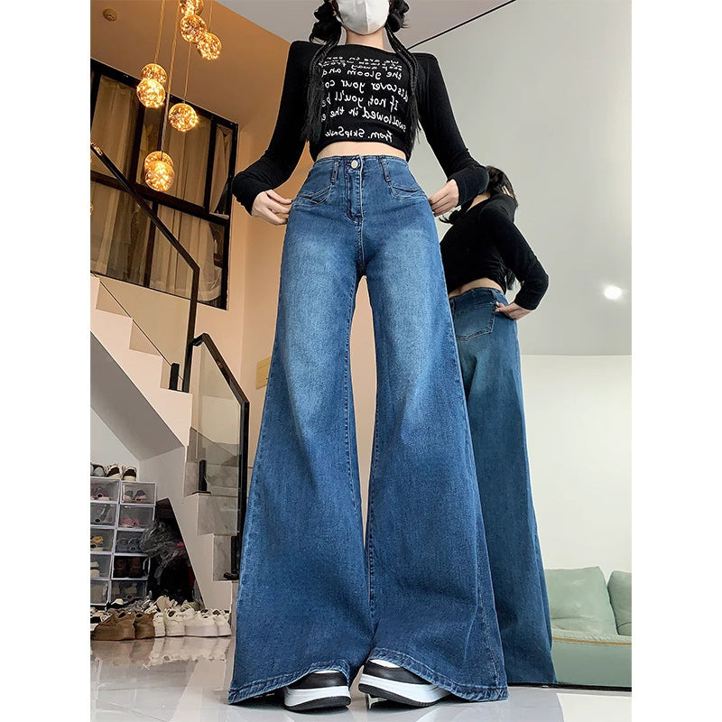 Casual Loose Flared Draping Mopping Pants