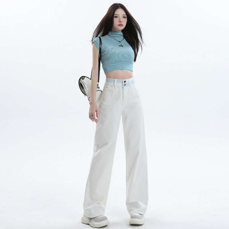 Women's All-match Casual Straight-leg Wide-leg Jeans