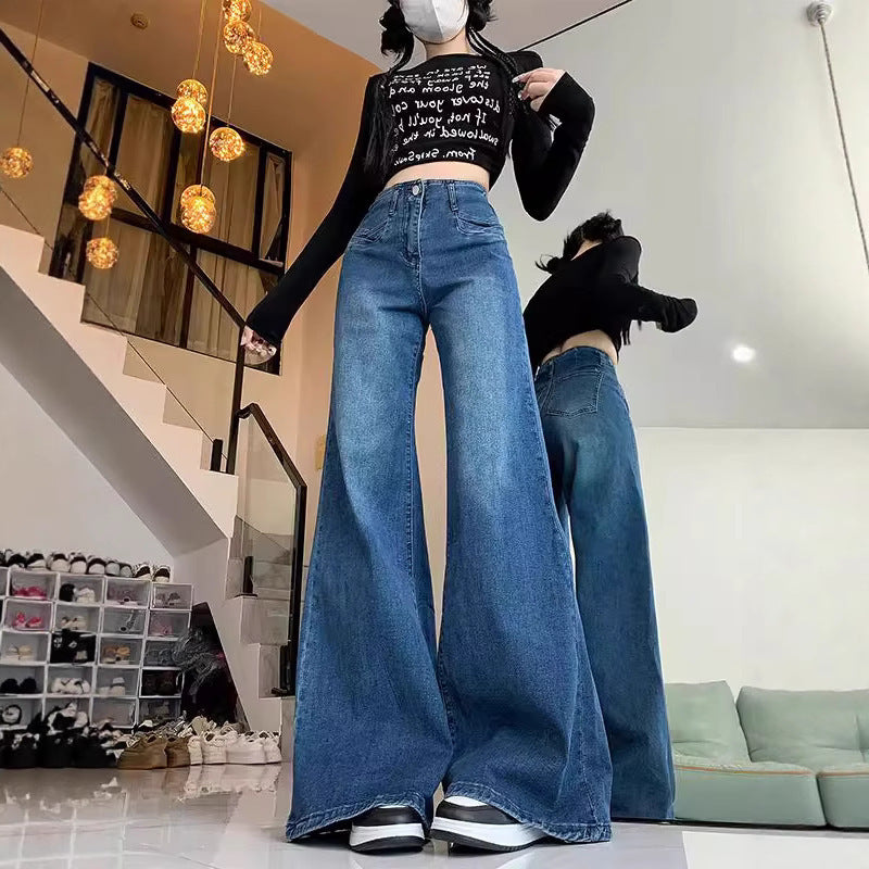 Casual Loose Flared Draping Mopping Pants