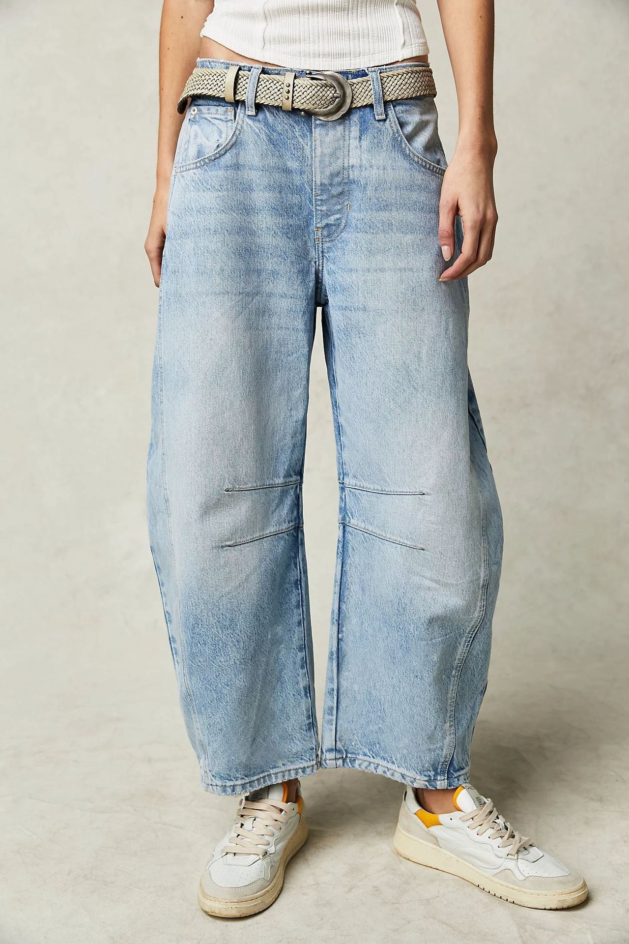 Cross-border Trend Niche Drape Jeans Summer New Loose Straight Washed Wide-leg Long Pants Spot Delivery