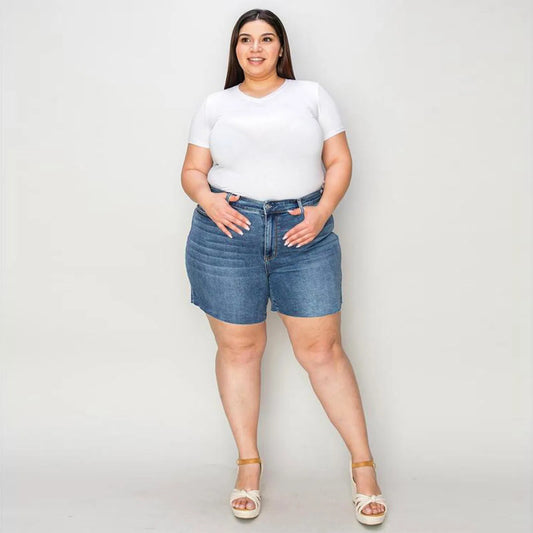 Women's High-Waist Straight-Leg Jeans Slim Fit Full-Length For All Body Types Sizes 4-20 Stretch Denim For Everyday Wear