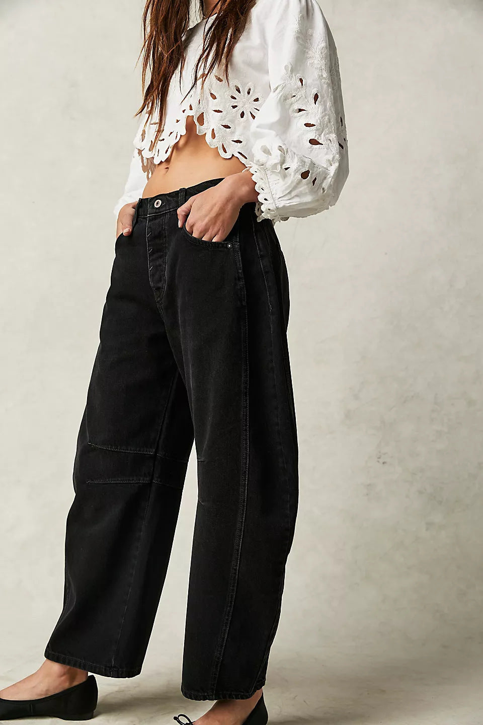 Cross-border Trend Niche Drape Jeans Summer New Loose Straight Washed Wide-leg Long Pants Spot Delivery